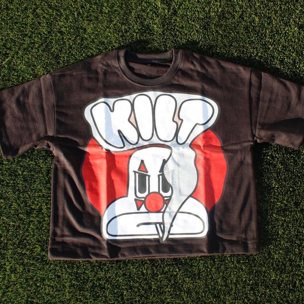 KILT Clown Graphic Cropped Tee